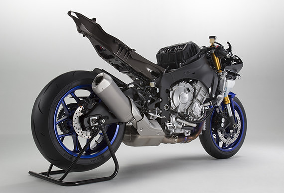 Newly designed aluminum Deltabox frame (YZF-R1)